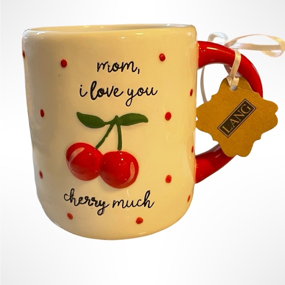 Mom I love you cherry much coffee cup by Lang ceramics perfect Mother’s Day gift
